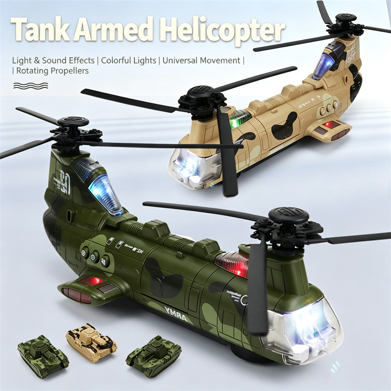 Model Airplane Plastic - 전기 무장 헬리콥터 유니버설 휠 비행기