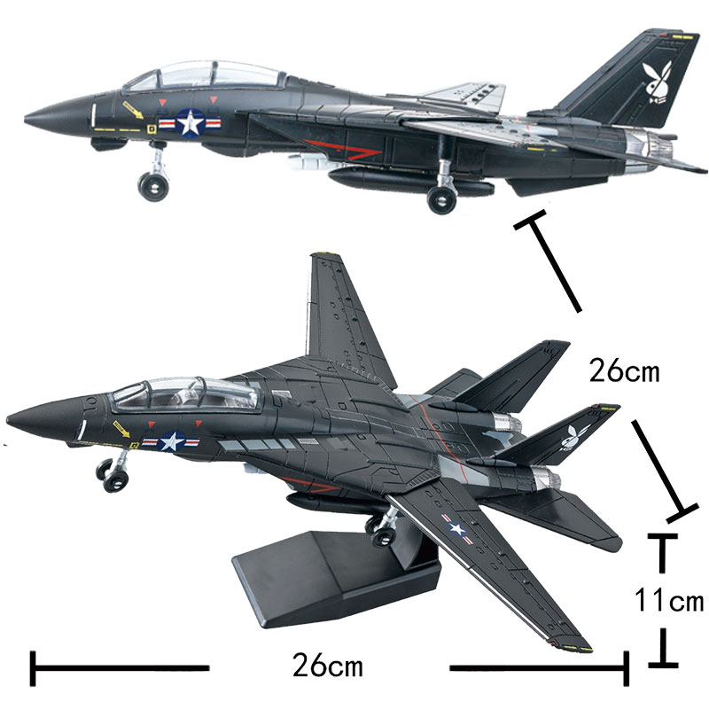 Model Airplane Plastic - 1/72 스케일 F-14 톰캣 전투기 장난감