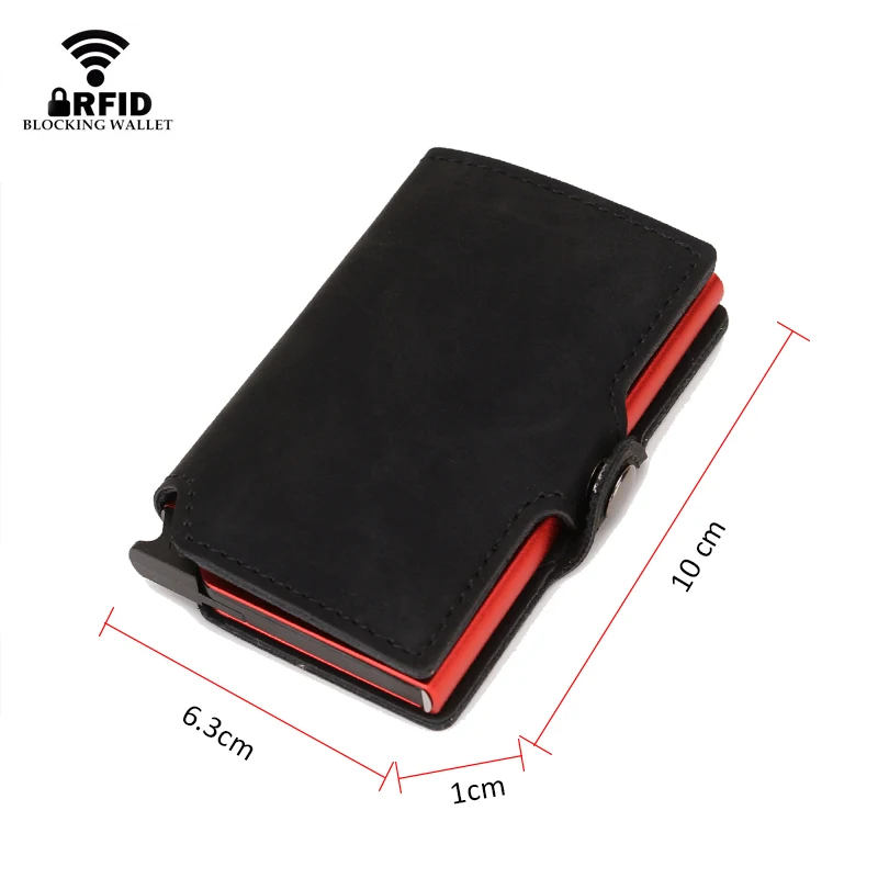 슬림 명함 지갑 남성용 금속 RFID 스마트 지갑 삼단 - Card Top Loader 리뷰 및 가격