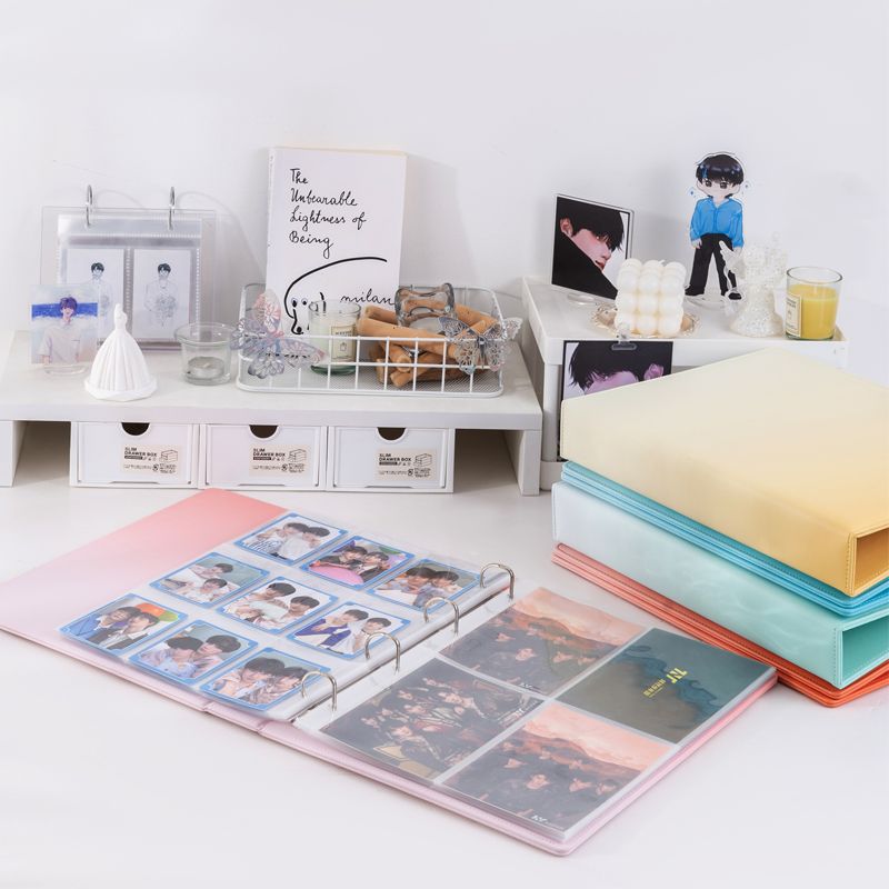 A4 럭셔리 그라데이션 PU 가죽 4링 D형 바인더 포 - Pokemon Binder Card 리뷰 및 가격
