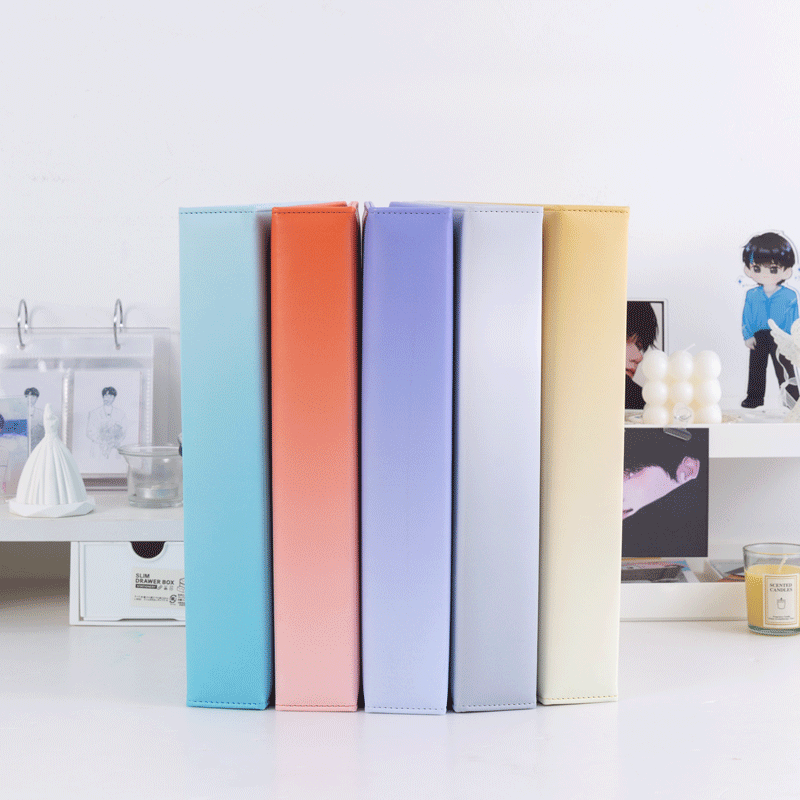 A4 럭셔리 그라데이션 PU 가죽 4링 D형 바인더 포 - Pokemon Binder Card 리뷰 및 가격