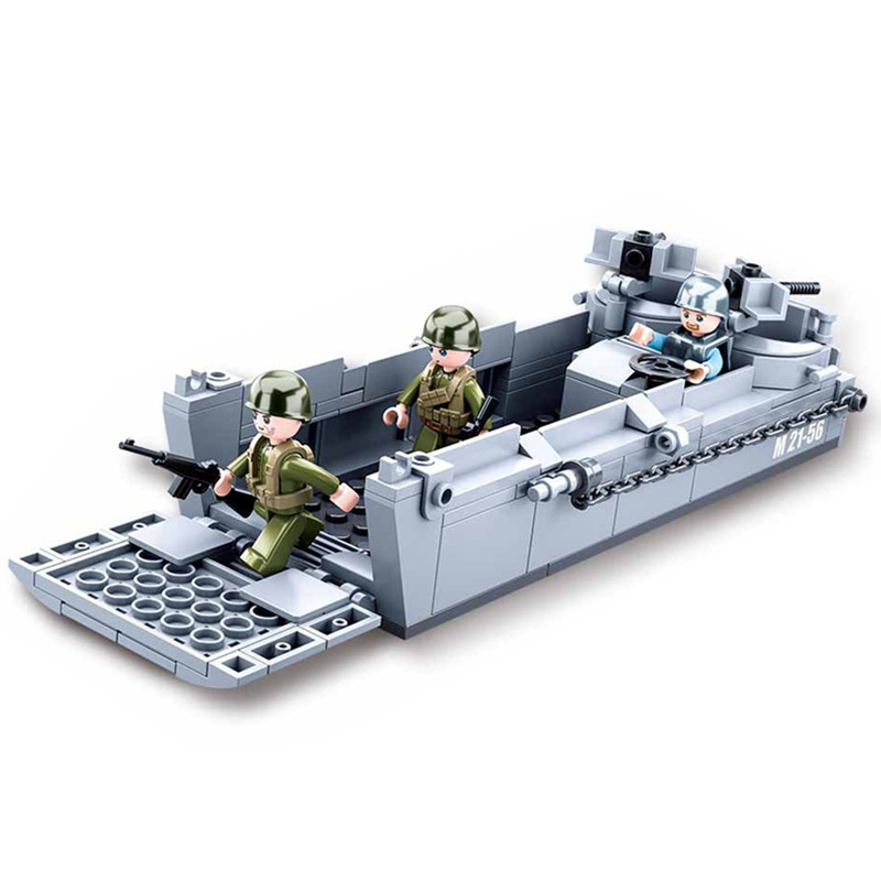 Sluban WW2 미국 군사 히긴스 착륙 공예 육군  - Lego Minifigure Holder 리뷰 및 가격