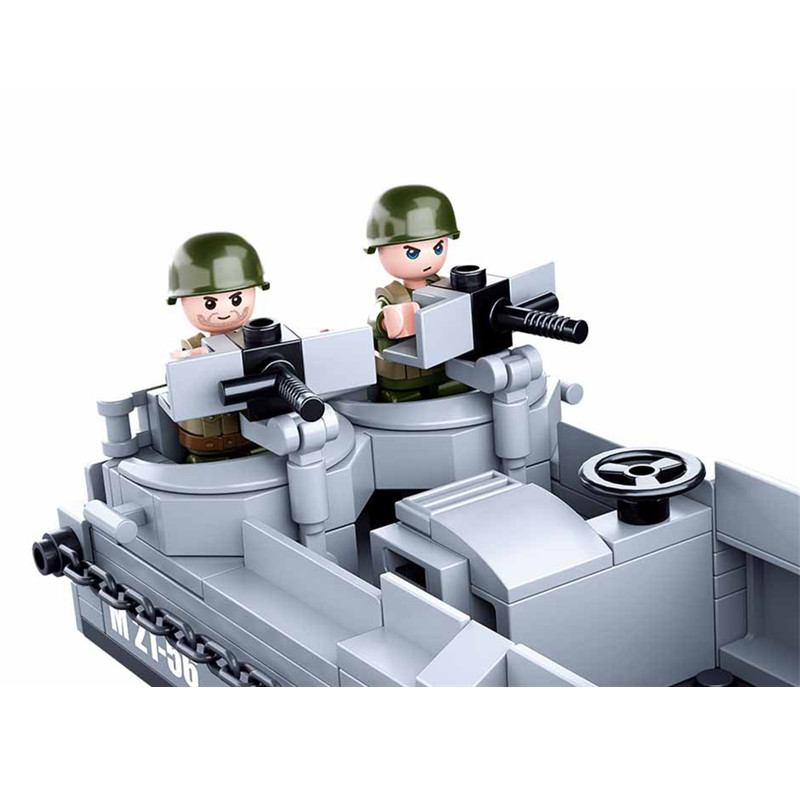 Sluban WW2 미국 군사 히긴스 착륙 공예 육군  - Lego Minifigure Holder 리뷰 및 가격