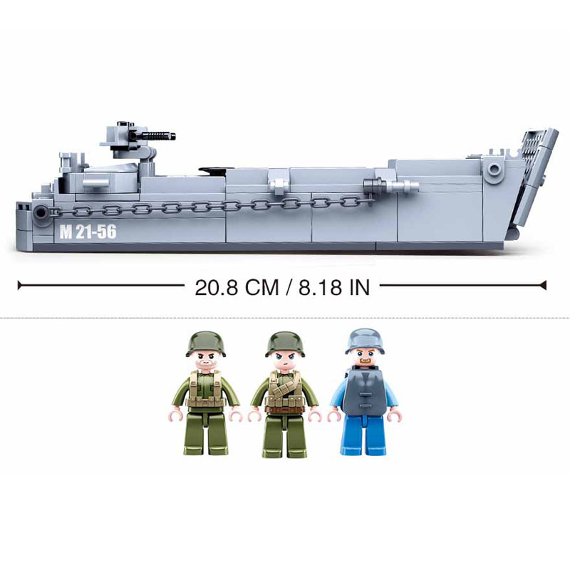 Sluban WW2 미국 군사 히긴스 착륙 공예 육군  - Lego Minifigure Holder 리뷰 및 가격