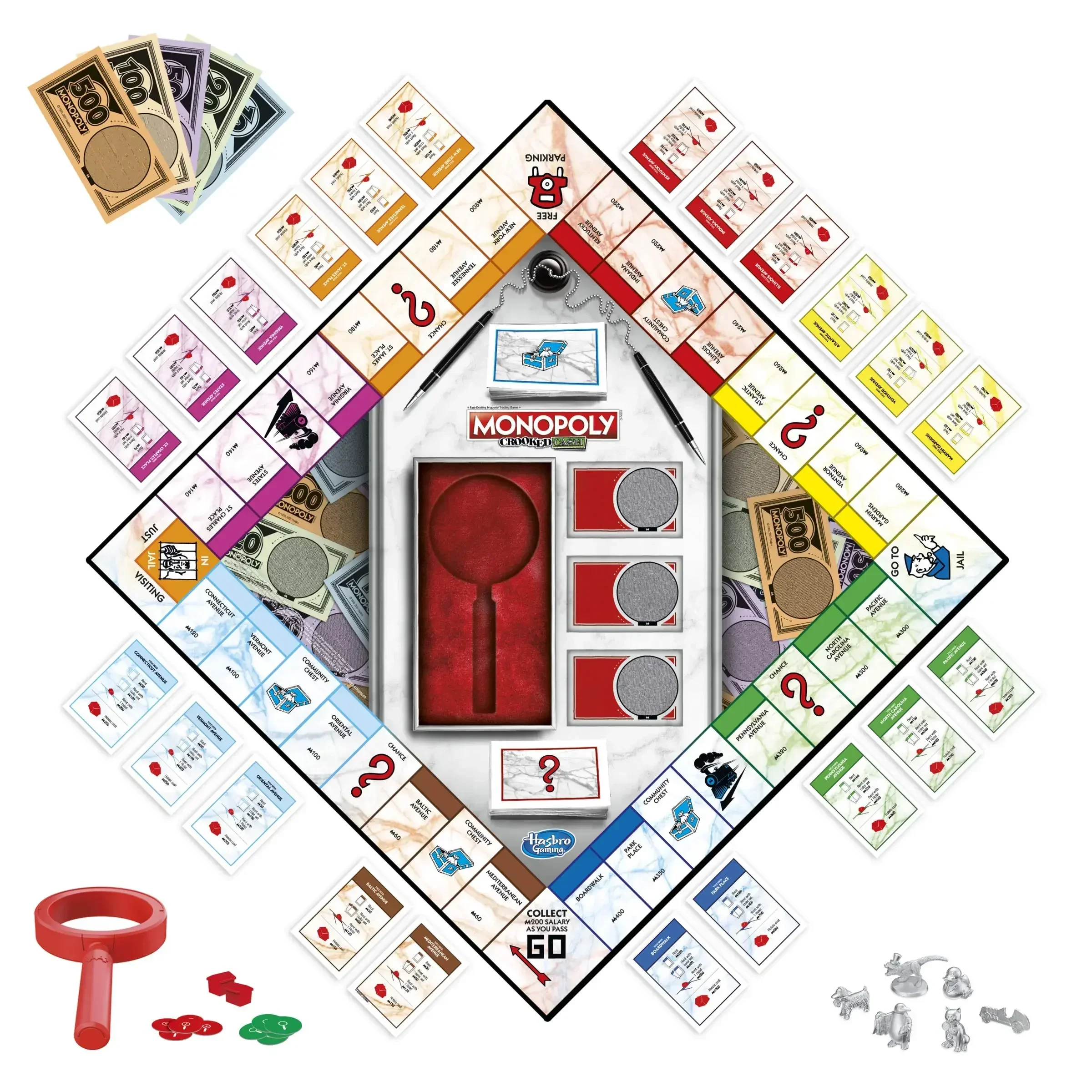 가족용 하스브로 모노폴리 크루크드 캐쉬 보드 게임, 미 - Hasbro Game Monopoly 리뷰 및 가격
