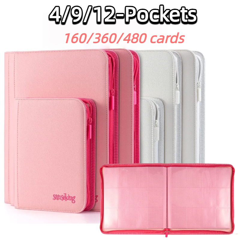 산세킹 양면 지퍼 카드 바인더 PU 가죽 포토앨범 포켓 - Pokemon Binder Card 리뷰 및 가격