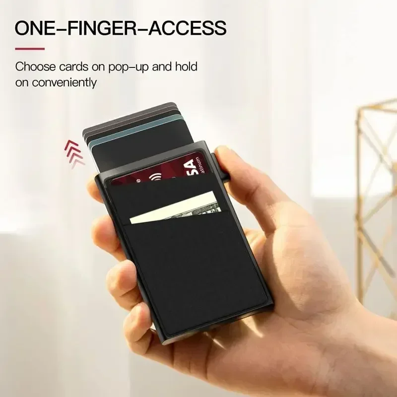 RFID 비즈니스 신용 카드 소지자 남성 지갑 슬림 얇 - Card Top Loader 리뷰 및 가격