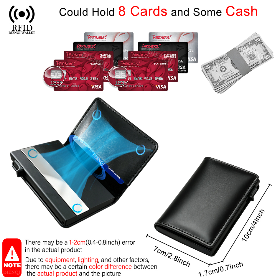 RFID 기능이 있는 고급 남성용 카드 지갑, 비즈니스 - Card Top Loader 리뷰 및 가격